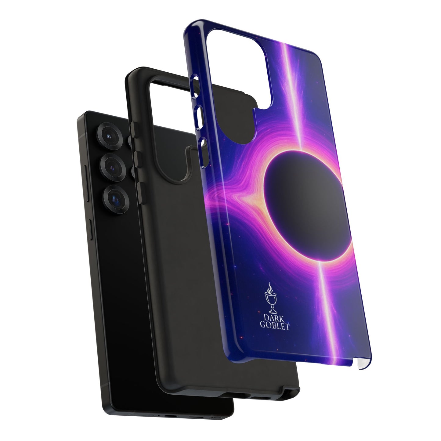 Galaxy Black Hole Tough Phone Case — Neon Space Black Hole Design