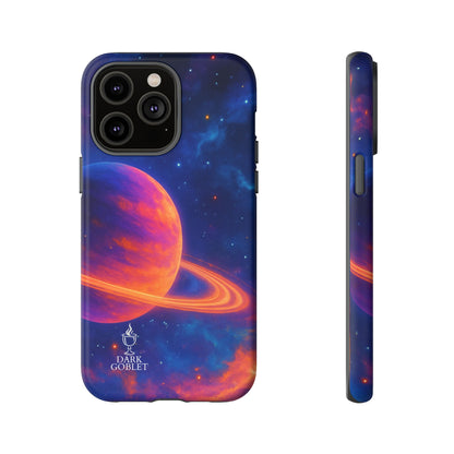 Galaxy Planet Nebula Tough Phone Case — Vibrant Saturn Like Design Tough Case