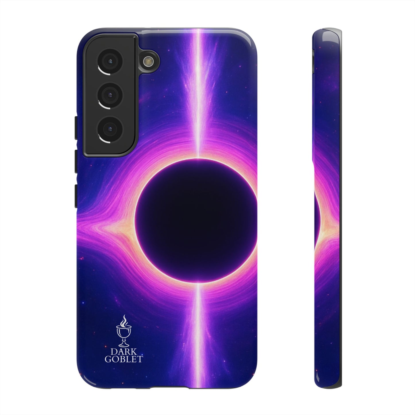 Galaxy Black Hole Tough Phone Case — Neon Space Black Hole Design