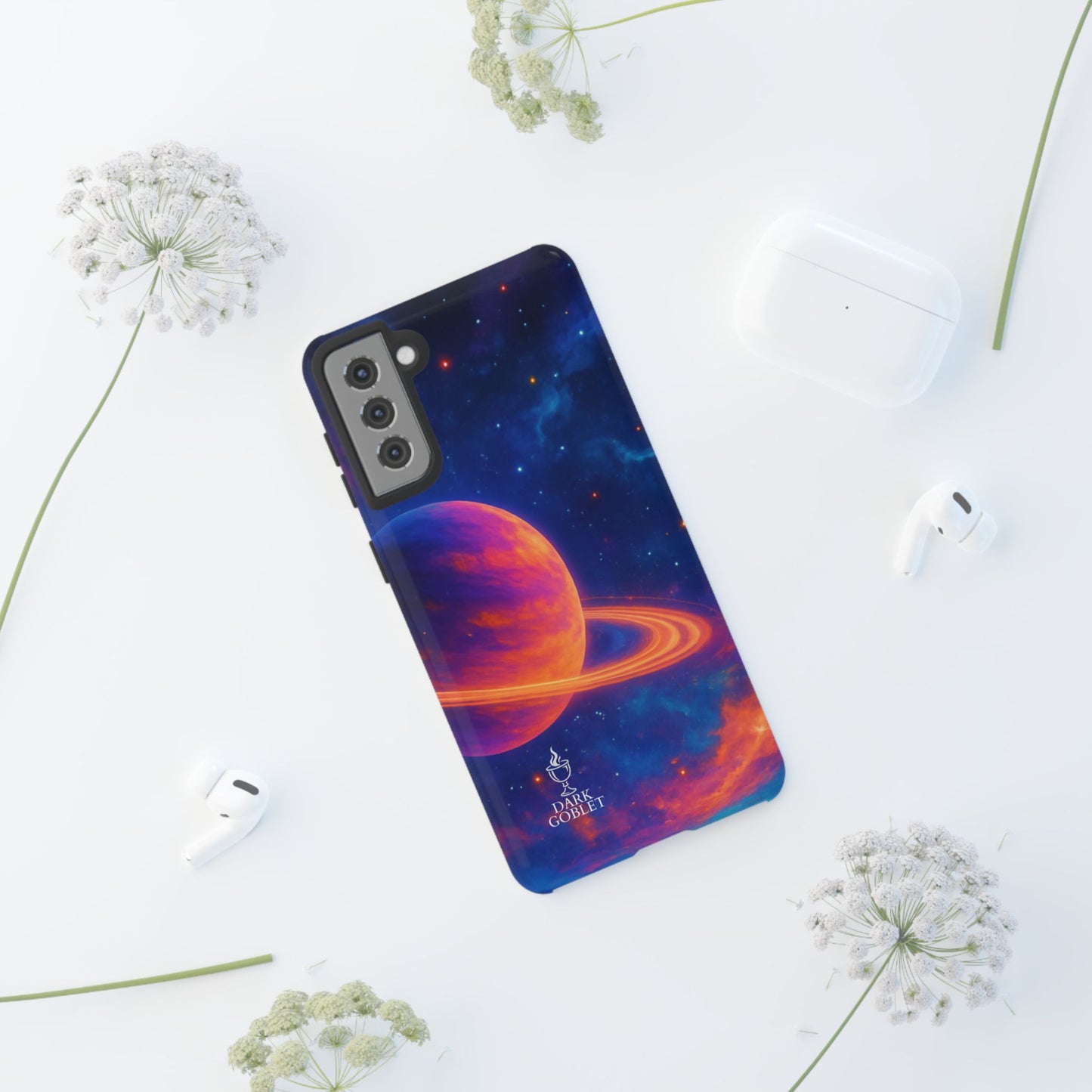 Galaxy Planet Nebula Tough Phone Case — Vibrant Saturn Like Design Tough Case