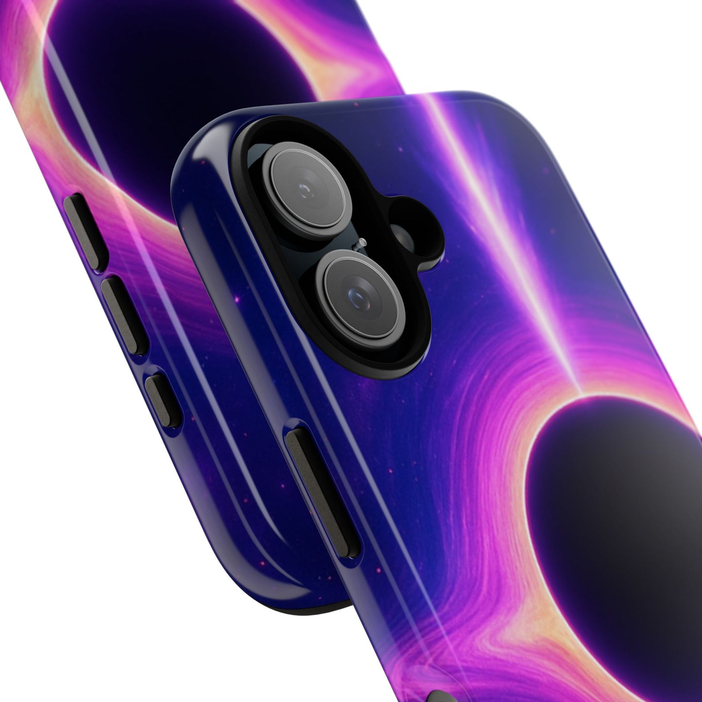 Galaxy Black Hole Tough Phone Case — Neon Space Black Hole Design