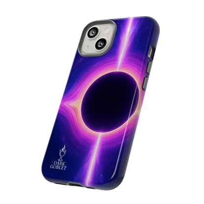 Galaxy Black Hole Tough Phone Case — Neon Space Black Hole Design