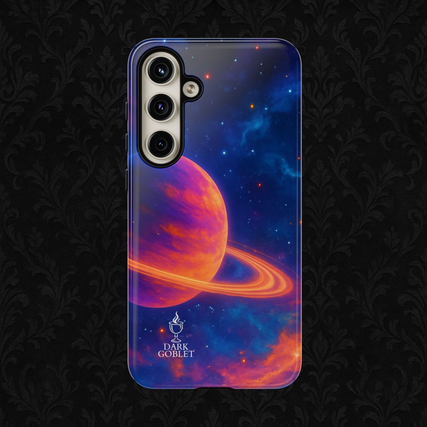 Galaxy Planet Nebula Tough Phone Case — Vibrant Saturn Like Design Tough Case