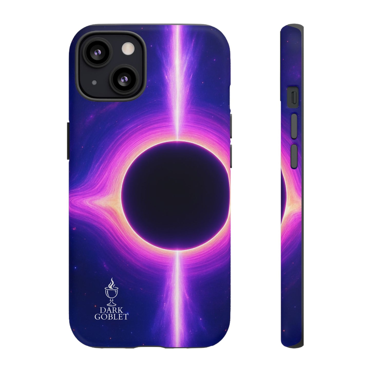 Galaxy Black Hole Tough Phone Case — Neon Space Black Hole Design