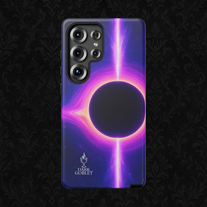 Galaxy Black Hole Tough Phone Case — Neon Space Black Hole Design