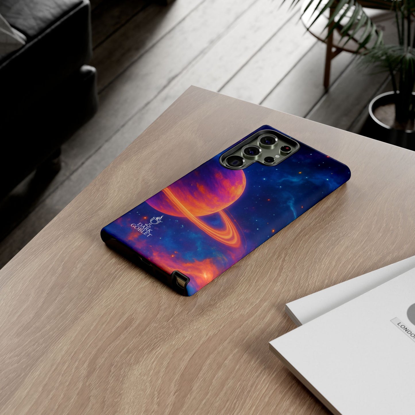 Galaxy Planet Nebula Tough Phone Case — Vibrant Saturn Like Design Tough Case