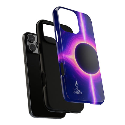 Galaxy Black Hole Tough Phone Case — Neon Space Black Hole Design