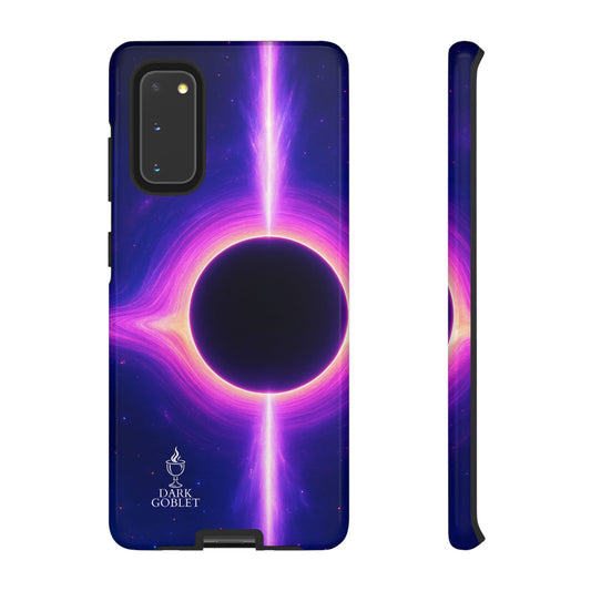 Galaxy Black Hole Tough Phone Case — Neon Space Black Hole Design
