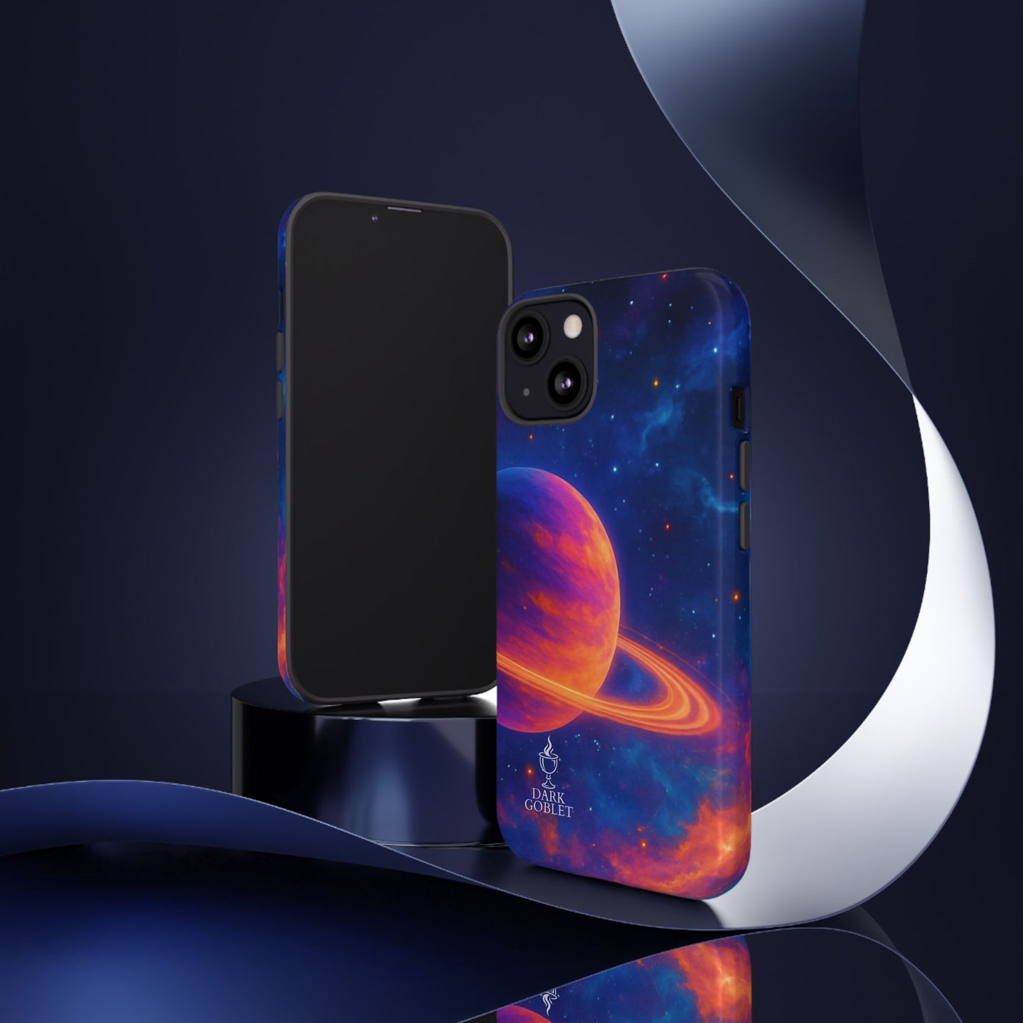 Galaxy Planet Nebula Tough Phone Case — Vibrant Saturn Like Design Tough Case