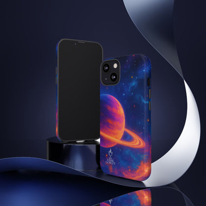 Galaxy Planet Nebula Tough Phone Case — Vibrant Saturn Like Design Tough Case