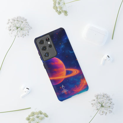 Galaxy Planet Nebula Tough Phone Case — Vibrant Saturn Like Design Tough Case
