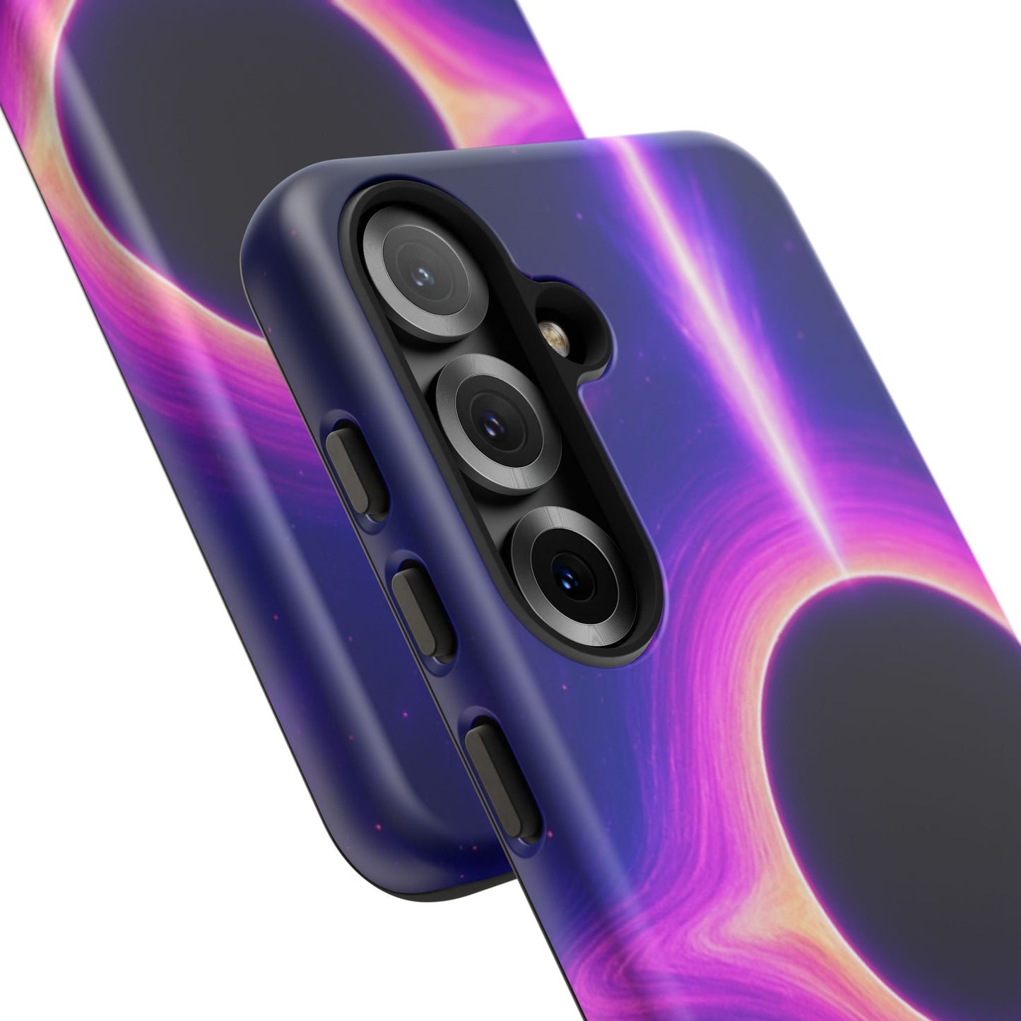 Galaxy Black Hole Tough Phone Case — Neon Space Black Hole Design