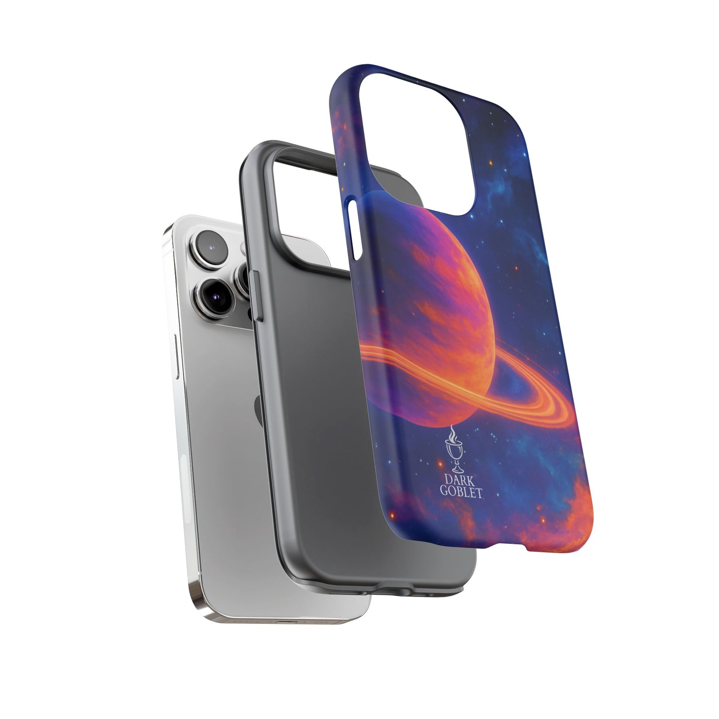 Galaxy Planet Nebula Tough Phone Case — Vibrant Saturn Like Design Tough Case