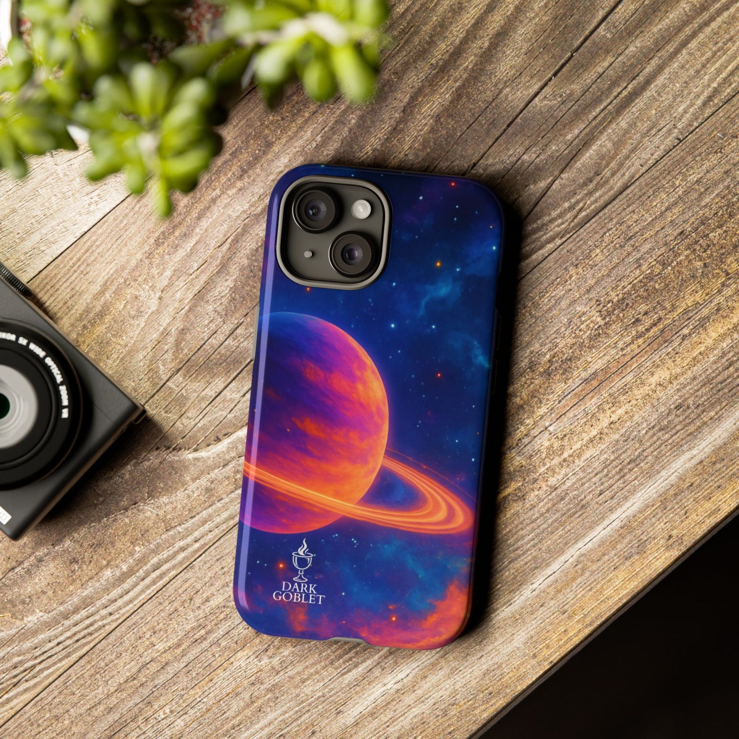 Galaxy Planet Nebula Tough Phone Case — Vibrant Saturn Like Design Tough Case
