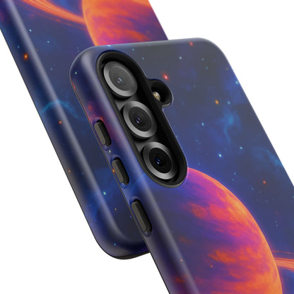 Galaxy Planet Nebula Tough Phone Case — Vibrant Saturn Like Design Tough Case