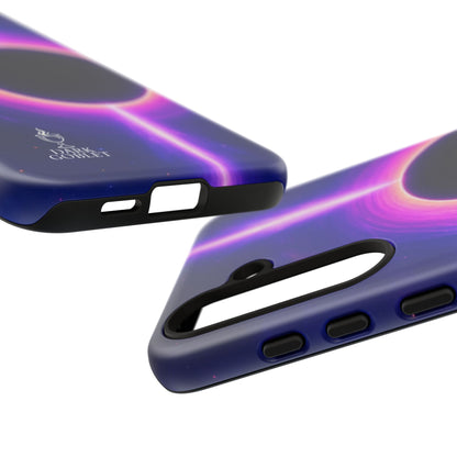 Galaxy Black Hole Tough Phone Case — Neon Space Black Hole Design