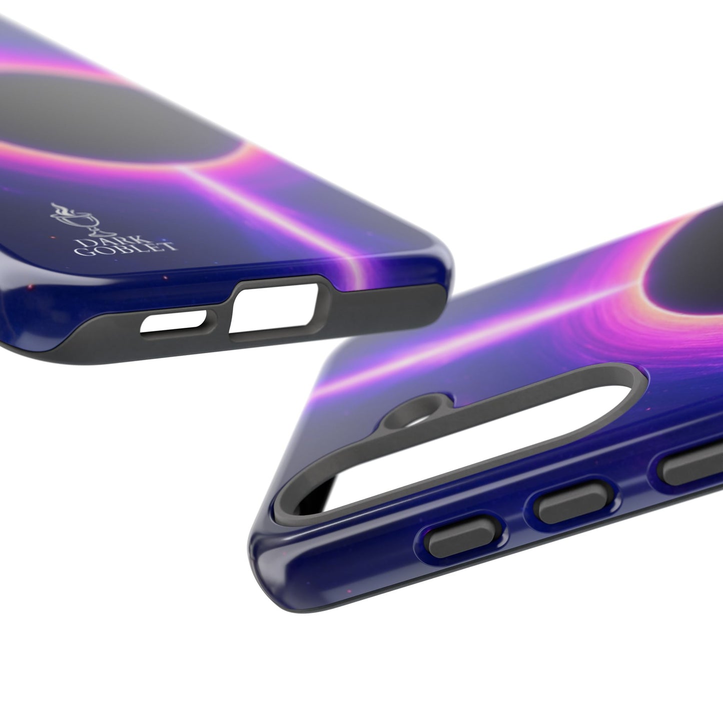 Galaxy Black Hole Tough Phone Case — Neon Space Black Hole Design