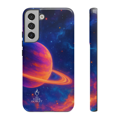 Galaxy Planet Nebula Tough Phone Case — Vibrant Saturn Like Design Tough Case