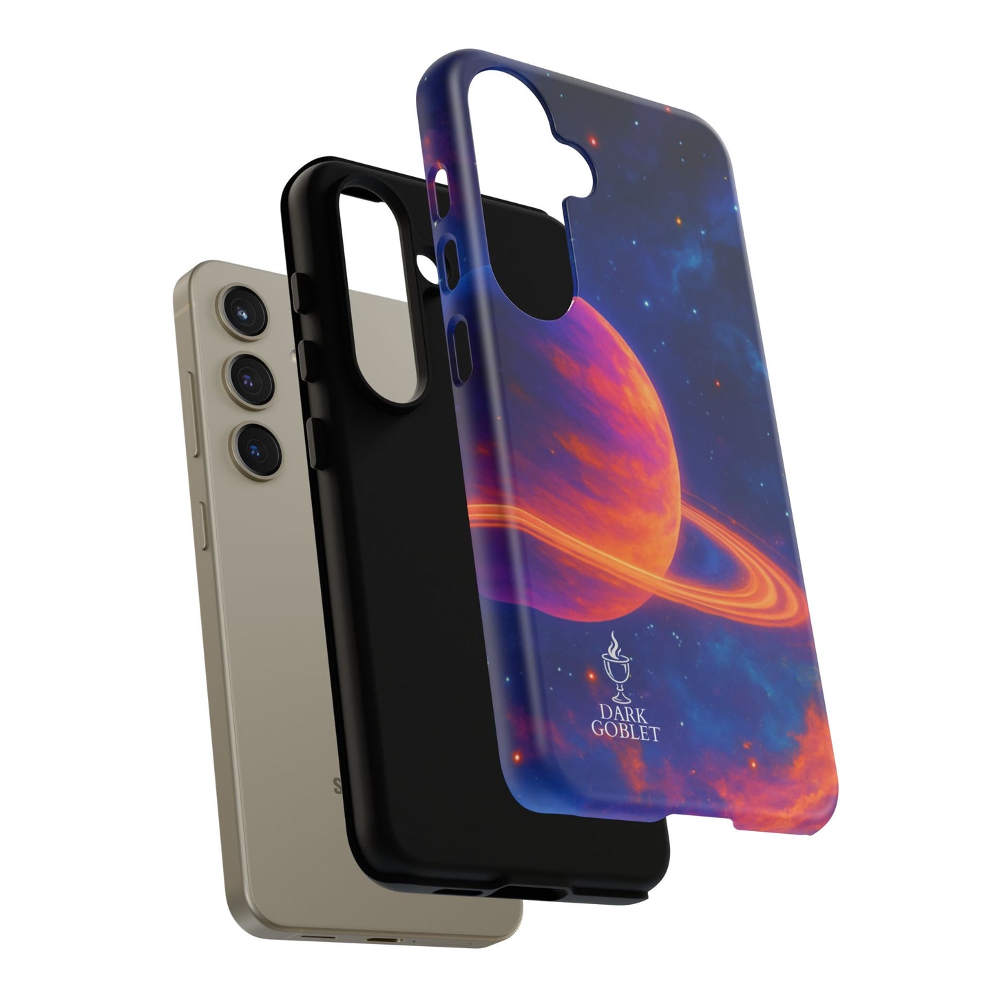Galaxy Planet Nebula Tough Phone Case — Vibrant Saturn Like Design Tough Case