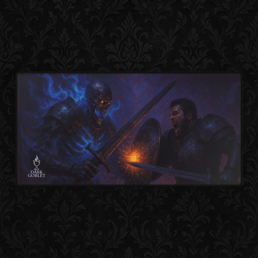 The Tank Fantasy Desk Mat — RPG Battle Art Mouse Pad Male