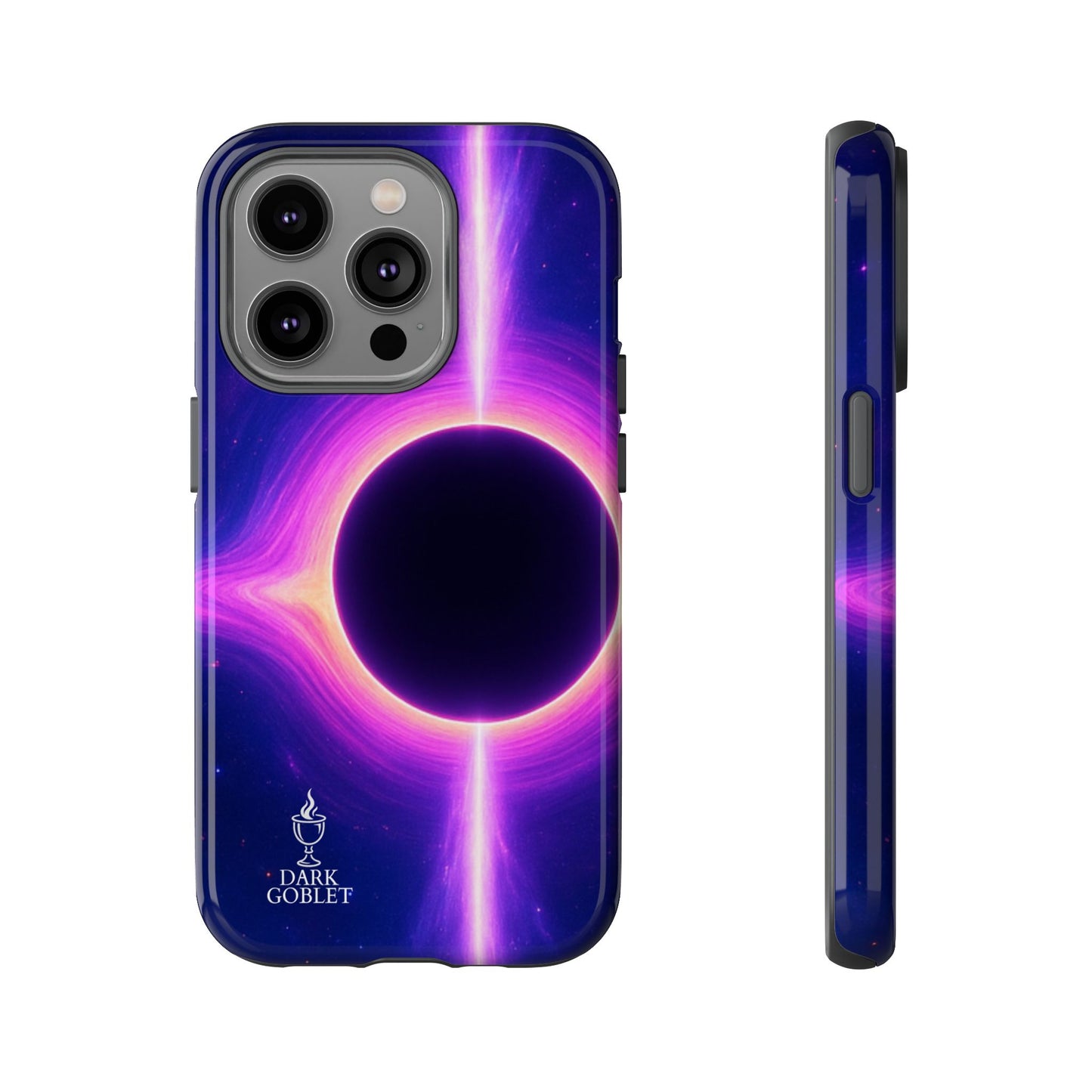 Galaxy Black Hole Tough Phone Case — Neon Space Black Hole Design