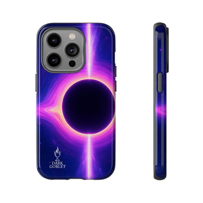Galaxy Black Hole Tough Phone Case — Neon Space Black Hole Design