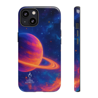 Galaxy Planet Nebula Tough Phone Case — Vibrant Saturn Like Design Tough Case