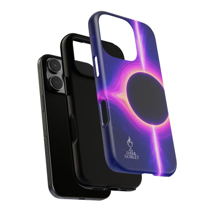 Galaxy Black Hole Tough Phone Case — Neon Space Black Hole Design