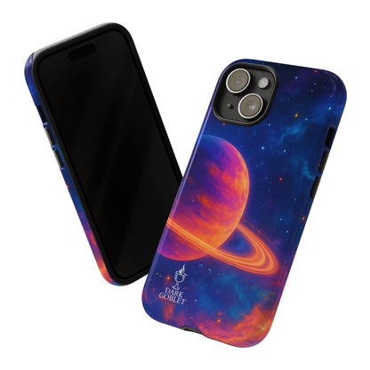 Galaxy Planet Nebula Tough Phone Case — Vibrant Saturn Like Design Tough Case