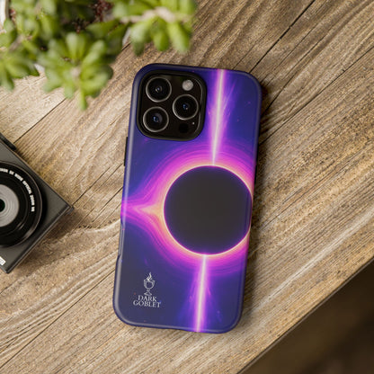 Galaxy Black Hole Tough Phone Case — Neon Space Black Hole Design
