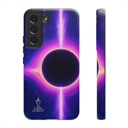 Galaxy Black Hole Tough Phone Case — Neon Space Black Hole Design