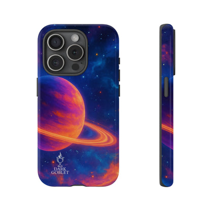Galaxy Planet Nebula Tough Phone Case — Vibrant Saturn Like Design Tough Case