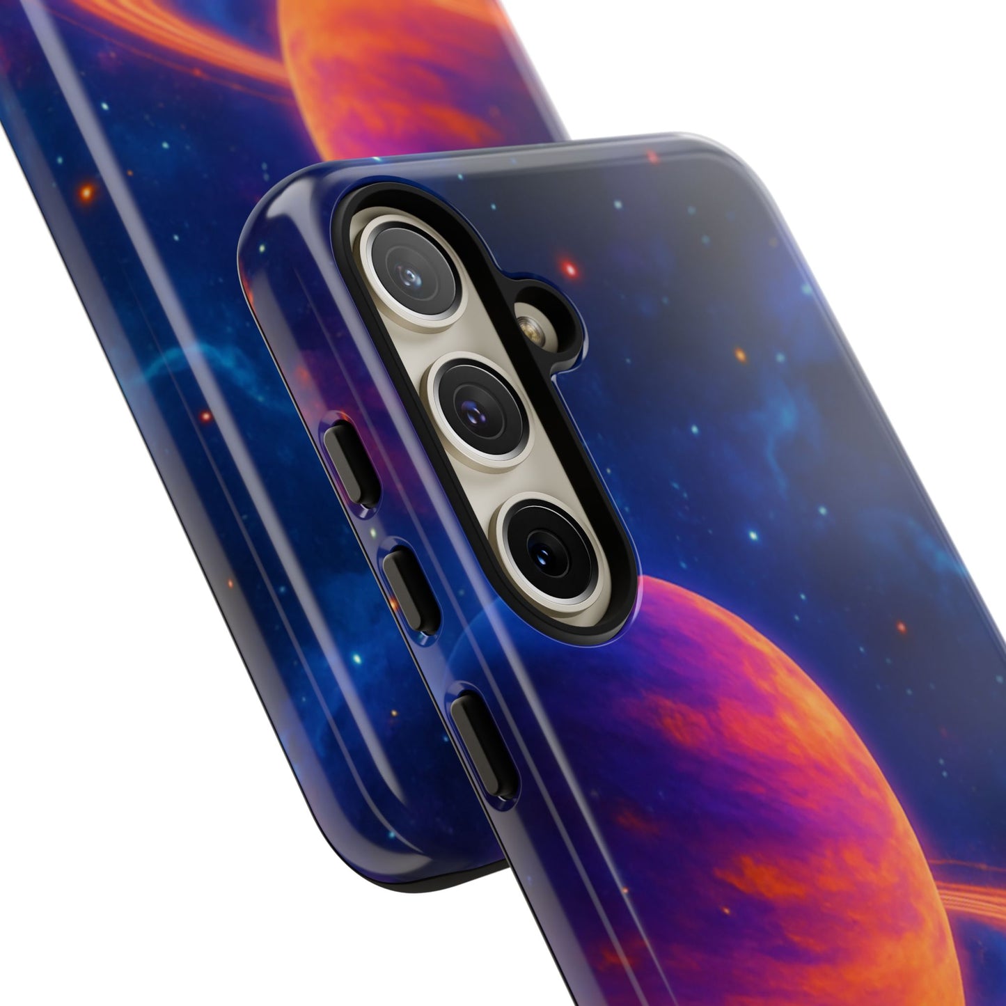 Galaxy Planet Nebula Tough Phone Case — Vibrant Saturn Like Design Tough Case