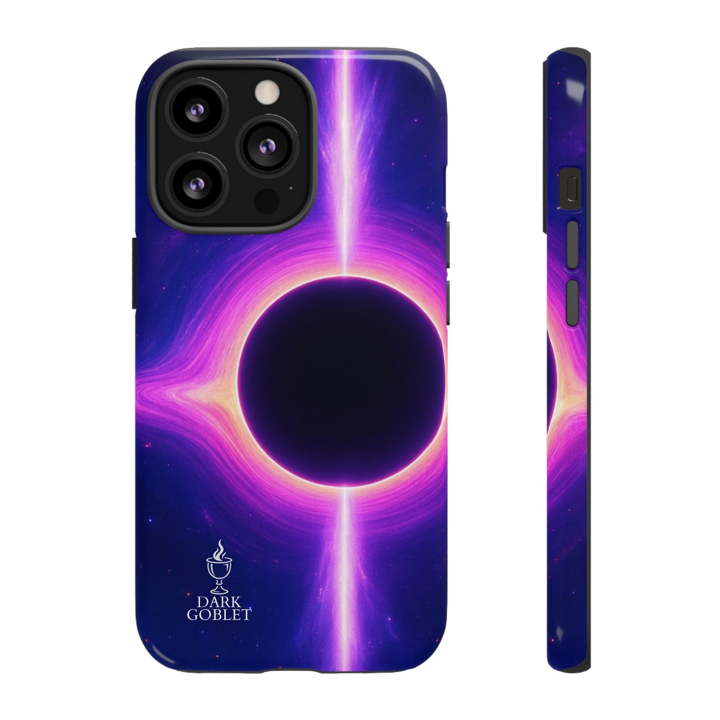Galaxy Black Hole Tough Phone Case — Neon Space Black Hole Design
