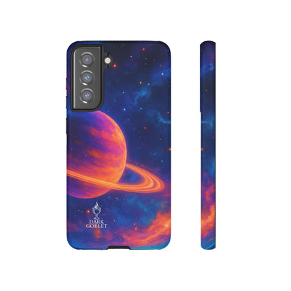 Galaxy Planet Nebula Tough Phone Case — Vibrant Saturn Like Design Tough Case