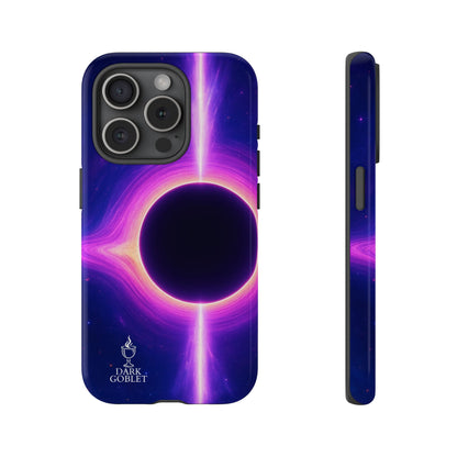 Galaxy Black Hole Tough Phone Case — Neon Space Black Hole Design