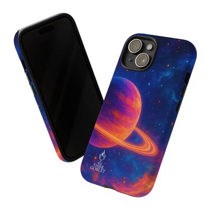 Galaxy Planet Nebula Tough Phone Case — Vibrant Saturn Like Design Tough Case