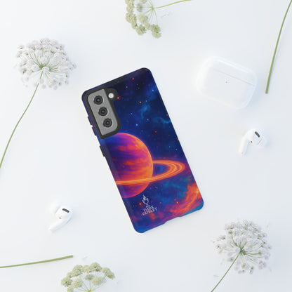 Galaxy Planet Nebula Tough Phone Case — Vibrant Saturn Like Design Tough Case