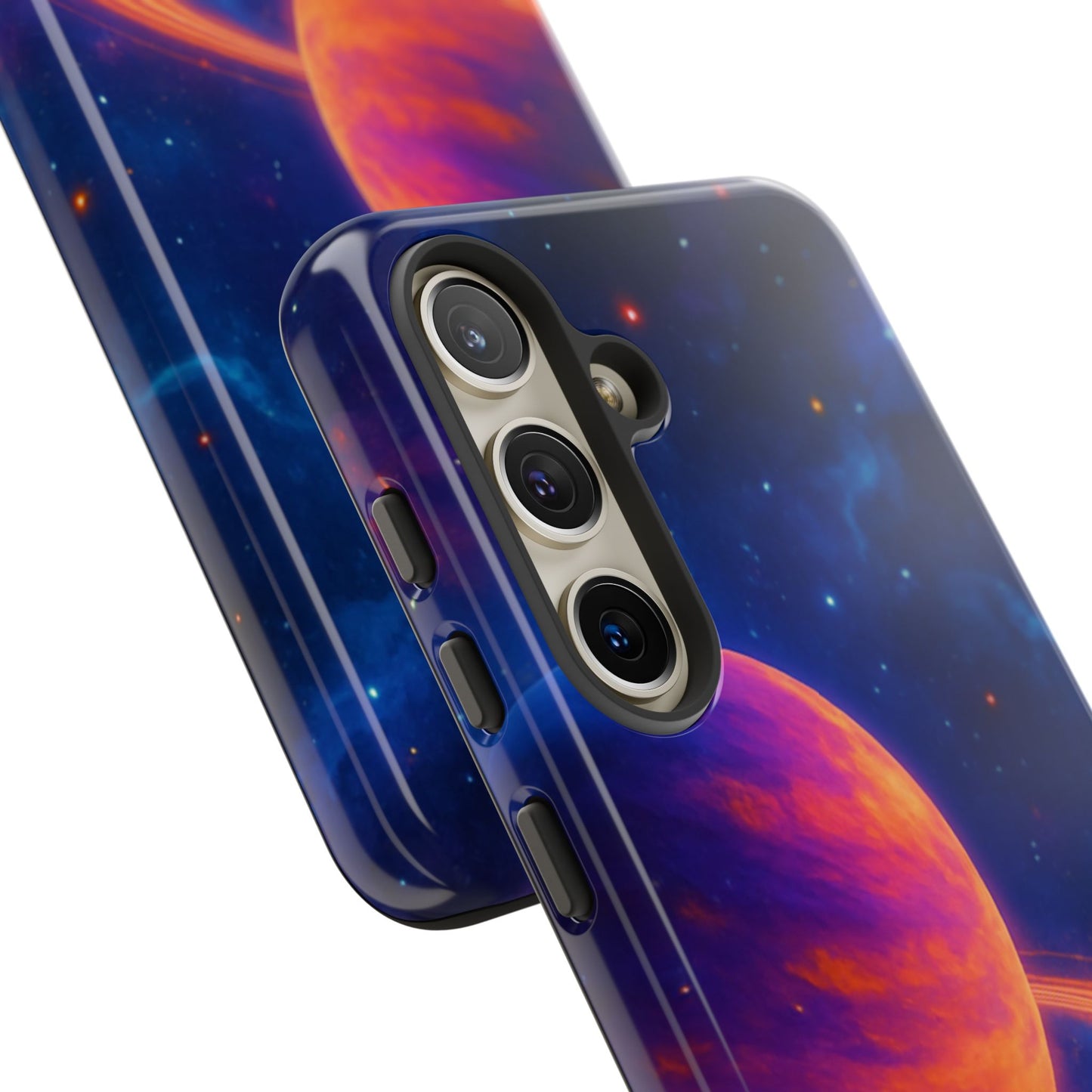 Galaxy Planet Nebula Tough Phone Case — Vibrant Saturn Like Design Tough Case