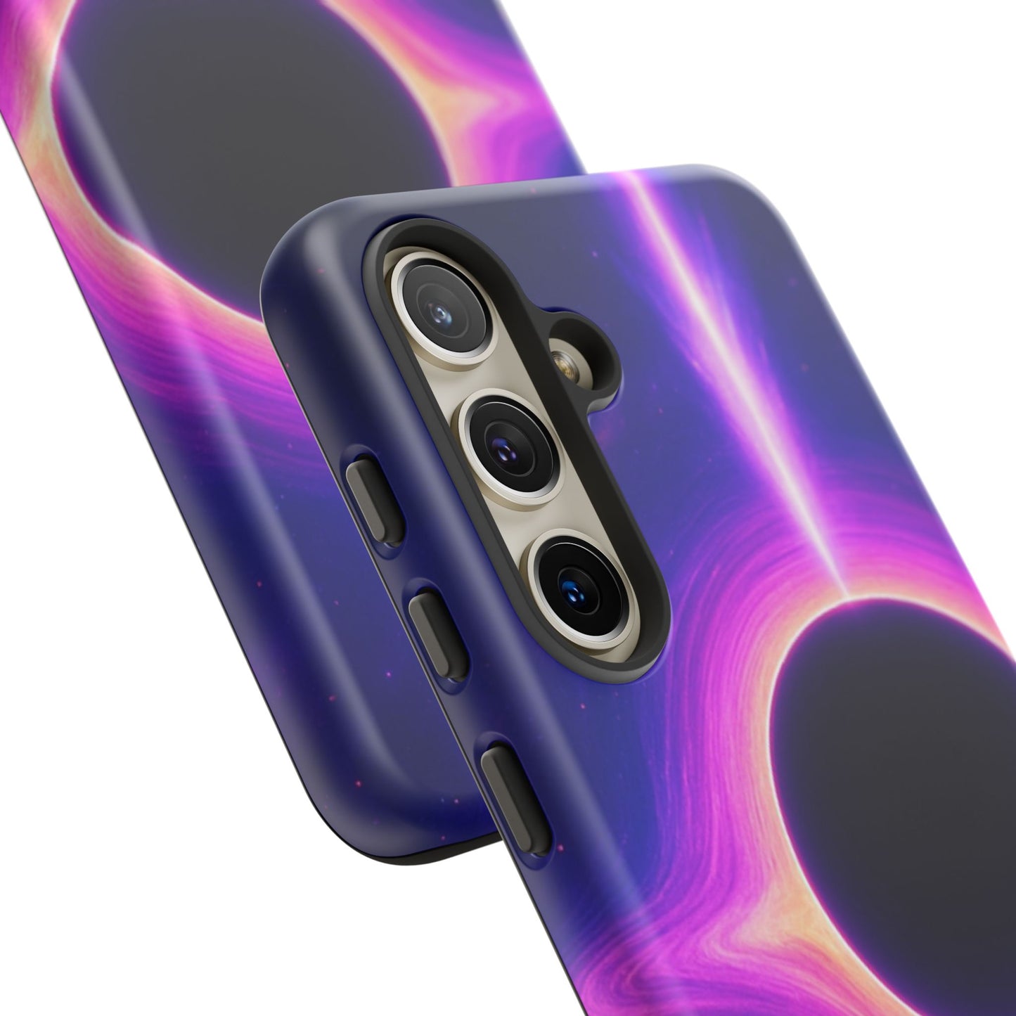 Galaxy Black Hole Tough Phone Case — Neon Space Black Hole Design