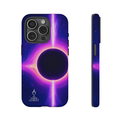Galaxy Black Hole Tough Phone Case — Neon Space Black Hole Design