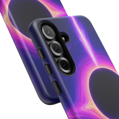 Galaxy Black Hole Tough Phone Case — Neon Space Black Hole Design