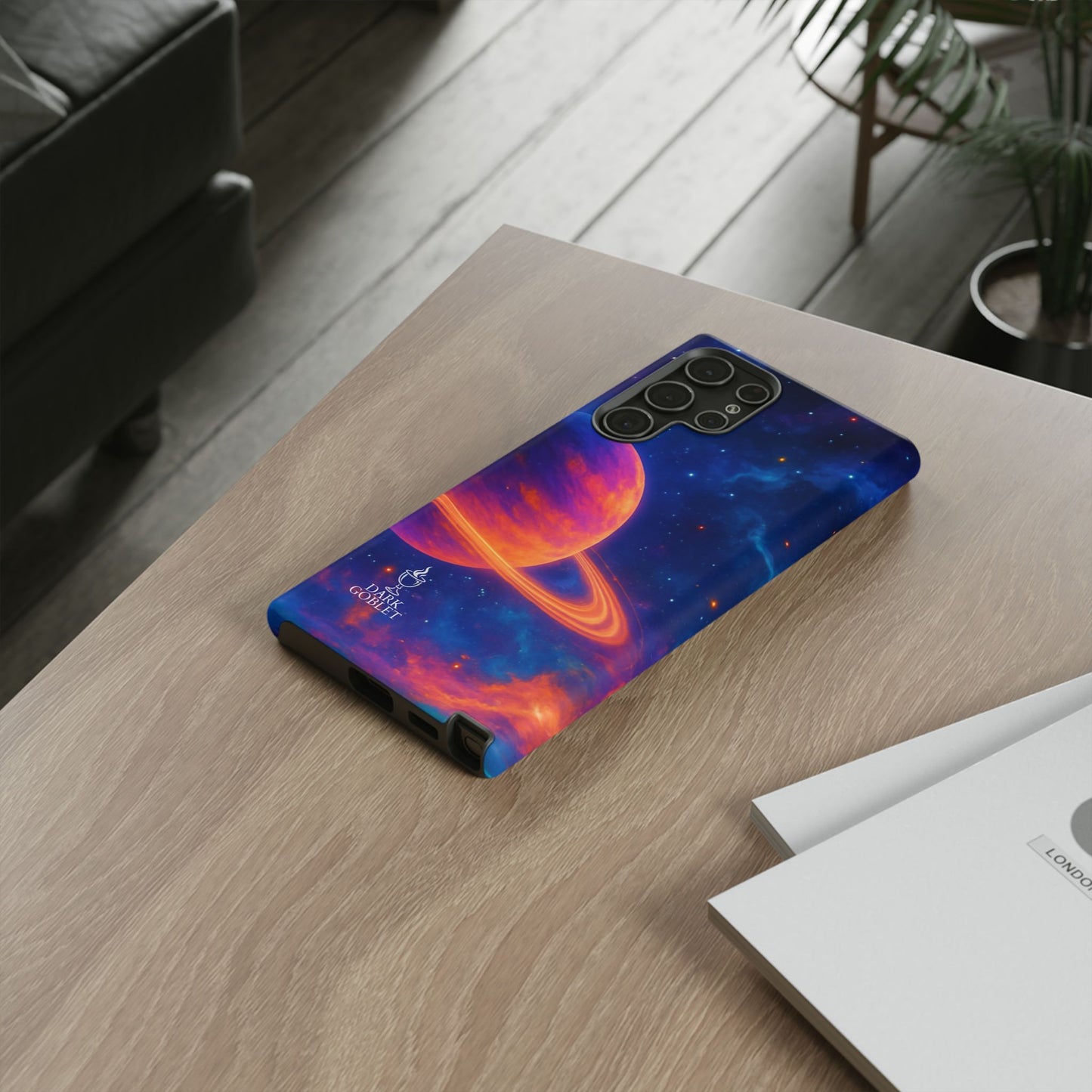 Galaxy Planet Nebula Tough Phone Case — Vibrant Saturn Like Design Tough Case