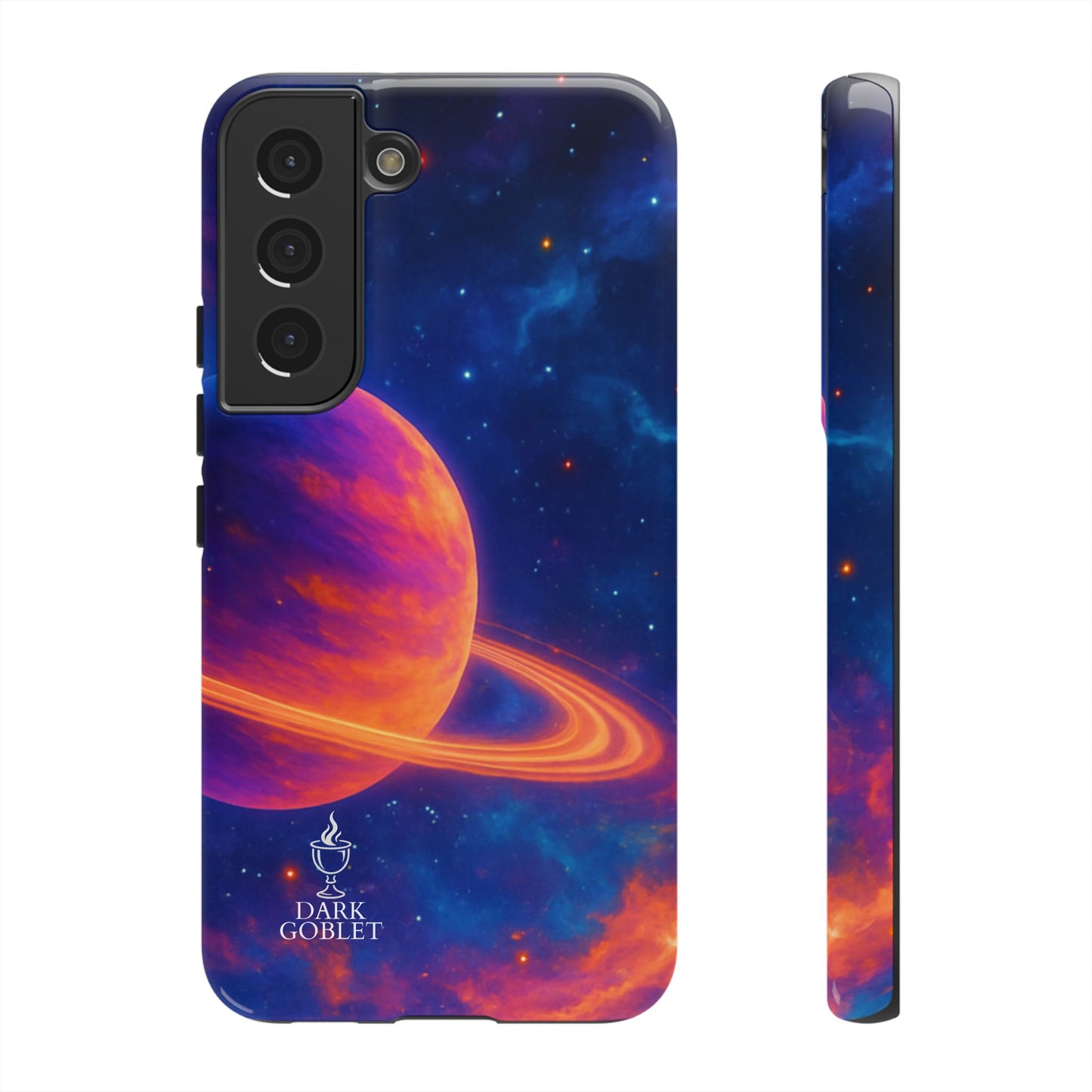 Galaxy Planet Nebula Tough Phone Case — Vibrant Saturn Like Design Tough Case