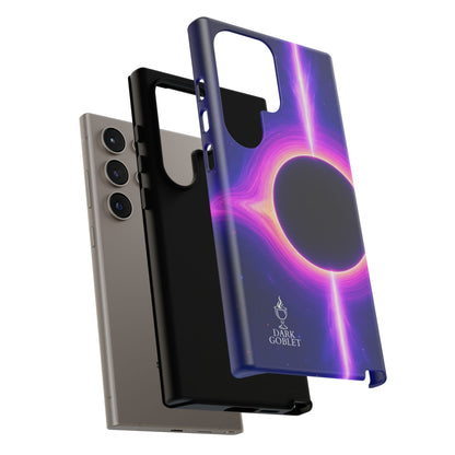 Galaxy Black Hole Tough Phone Case — Neon Space Black Hole Design