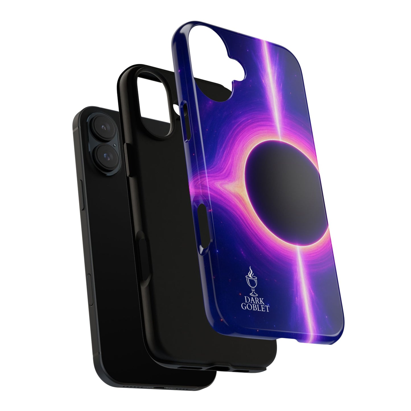 Galaxy Black Hole Tough Phone Case — Neon Space Black Hole Design