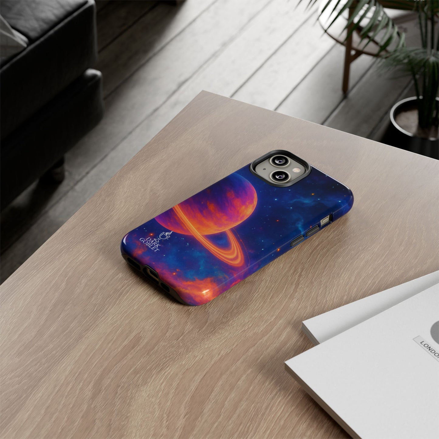 Galaxy Planet Nebula Tough Phone Case — Vibrant Saturn Like Design Tough Case