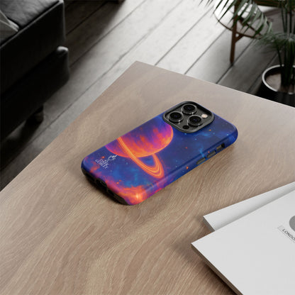 Galaxy Planet Nebula Tough Phone Case — Vibrant Saturn Like Design Tough Case