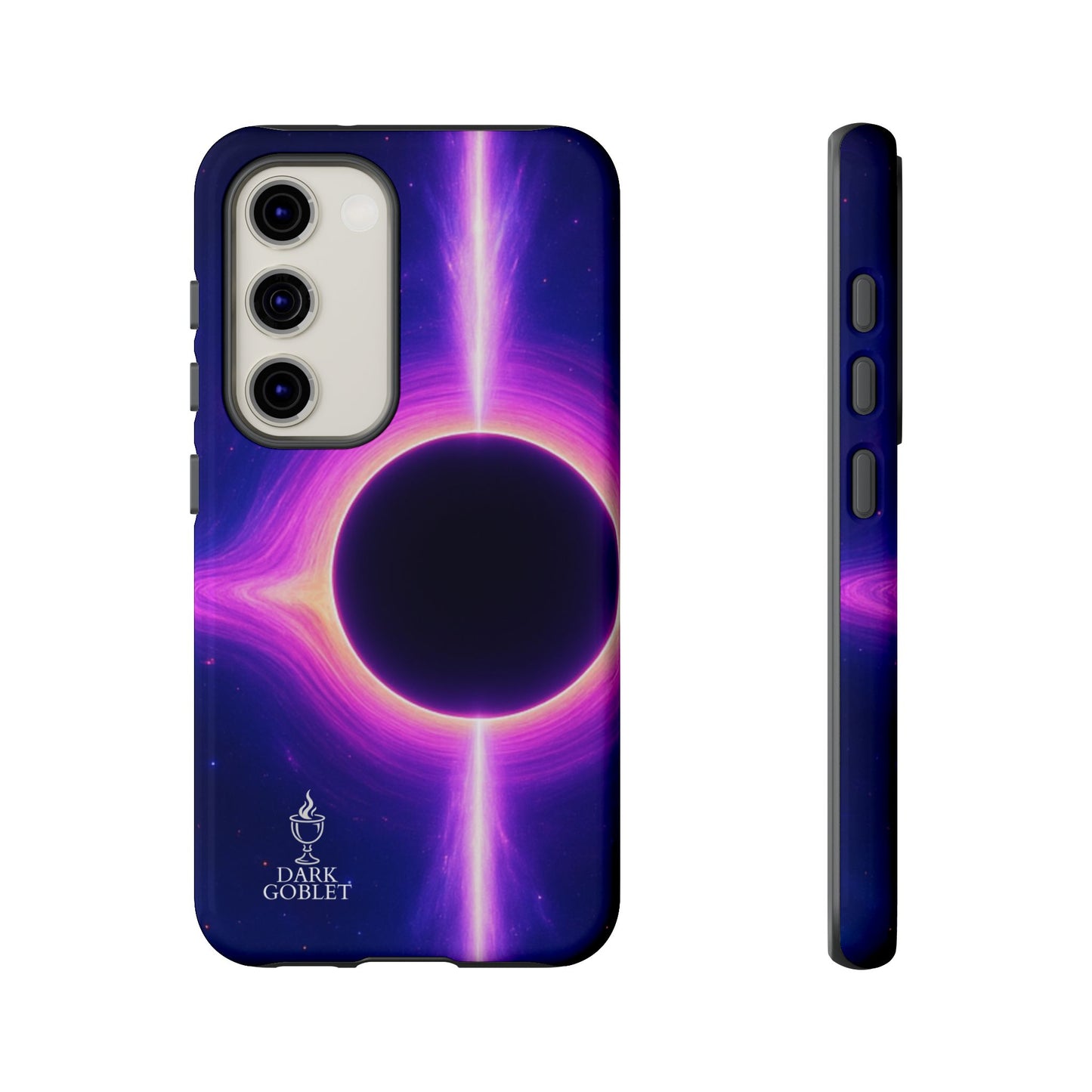 Galaxy Black Hole Tough Phone Case — Neon Space Black Hole Design