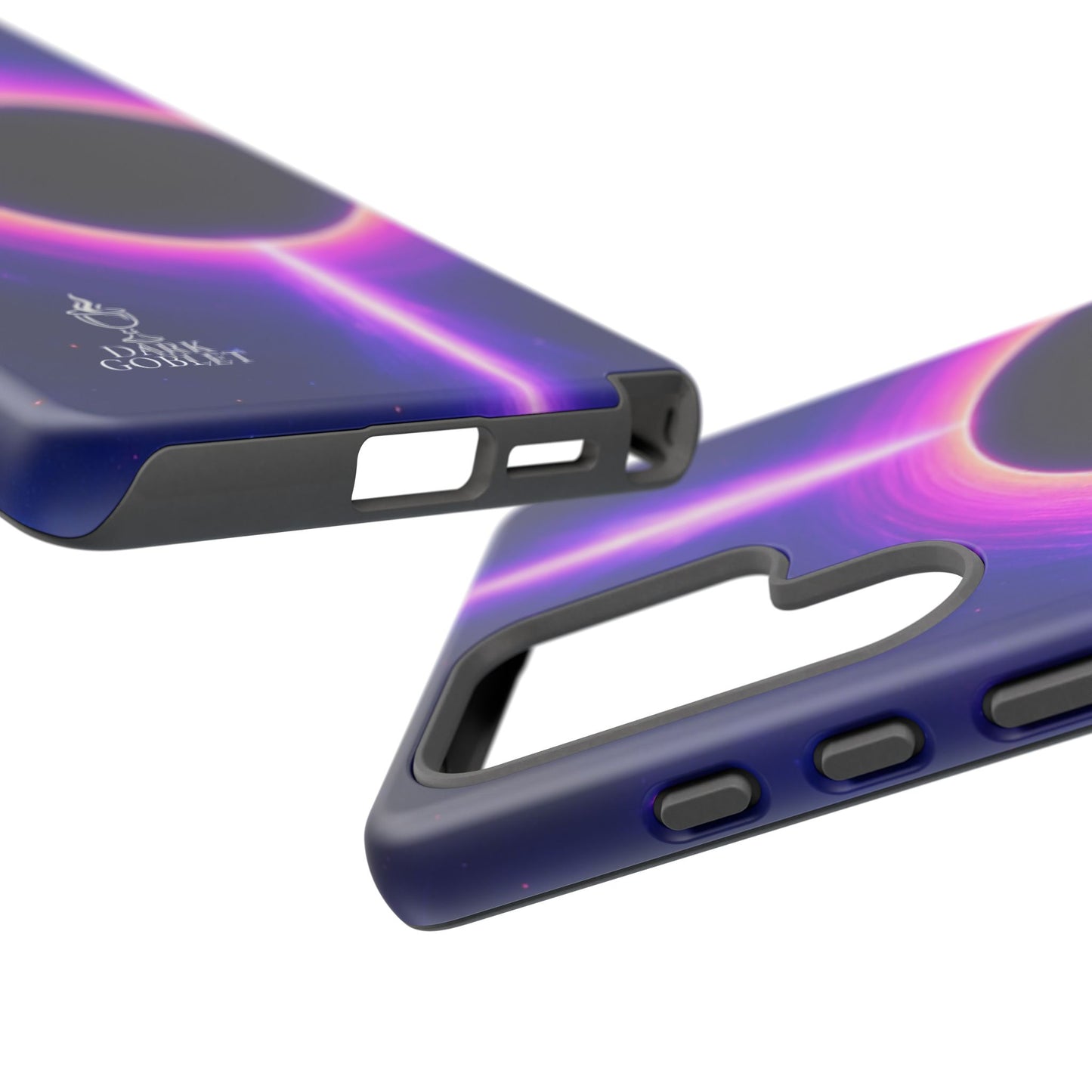 Galaxy Black Hole Tough Phone Case — Neon Space Black Hole Design